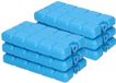 Plasticforte platte koelelementen - 6x stuks - 200 gram - voor koelbox en koeltassen - blauw - kunststof