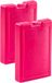 Plasticforte Koelelementen van 1000 gram - 2x stuks - roze