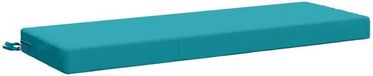 vidaXL Coussin de banc SOEST 100% Polyester Turquoise 100 x 40 x 8 cm