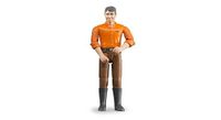 bruder 60007 - bworld man met lichte huidskleur en bruine broek