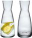 Bormioli Rocco Drank/water karaf of kleine vaas - 2x - glas - transparant - D8 x H20 cm - 500 ML