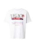 JACK & JONES Shirt 'JORPHOTO CUT-OUT' lila / vuurrood / zwart / wit