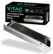 V-TAC Voeding voor professionele ledstrips, 120 W, 12 V, 10 A, transformator van metaal voor elektronische apparaten, camera's, beeldschermen, ultradun, AC 85-265 V
