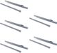 Emuca Lot van 5 sets T30 Ladegeleiders, valslot, lengte 350mm, uitschuifbaar, Staal, Grijs metallic