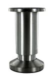 Cime - Meubelvoet, cilindrische vorm, 150 mm, Aluminium vernikkeld satijn geborsteld