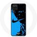 Nike Hoesje voor Samsung Galaxy A42 5G Logo Blauw en Zwart Maniacase