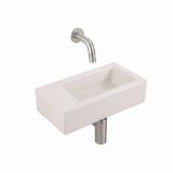 QeramiQ Fuente Fontein - 38x18.5x9cm - keramiek - linnen