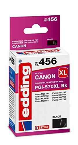 Edding Inktcartridge Edd-456 Vervangt Canon Pgi-570XL - Zwart - 25 ml