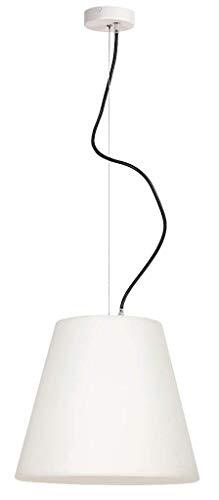 Rabalux 8660 A++ tot E, buitenhanglamp Lida, metaal, E27, wit/antraciet, 35 x 35 x 120 cm