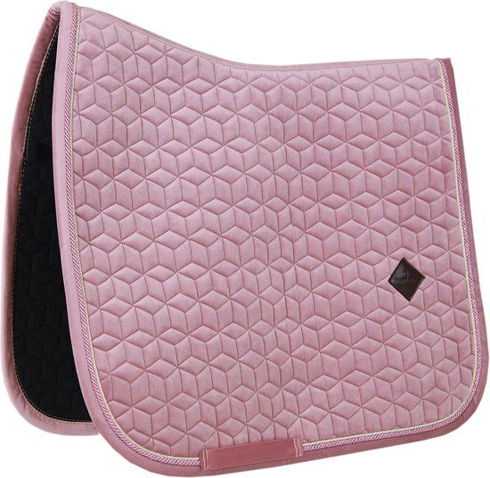 Kentucky Horsewear Velvet Zadeldoek - Oud roze - Full - Jumping