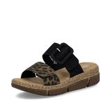 Rieker Slipper V2392-24 Bruin Zwart