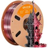 Icecat PLA Filament Silk - Filament pour imprimante 3D bicolore - 1,75 mm - ±0,03 mm - bobine de 1 kg - Noir Rouge