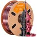 Icecat PLA Filament Silk - Filament pour imprimante 3D bicolore - 1,75 mm - ±0,03 mm - bobine de 1 kg - Noir Rouge