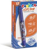Carioca Oops Pop Gelroller, Medium, Uitwisbaar, Blauw, Doos van 12 stuks