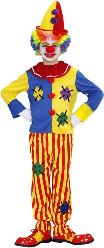 Widmann Clown & Nar Kostuum Circus Clown Kind Kostuum Jongen Maat 158 Carnaval kostuum Verkleedkleding