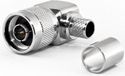 HDF400 90° gebogen N-connector met krimpklem