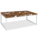 Maison Exclusive - Table basse teck avec résine, 110x60x40 cm