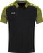Jako Performance Polo Heren - Zachtgeel / Zwart | Maat: S