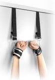 Fetish Tentation Handboeien - Zwart - Neopreen, PVC, Nylon