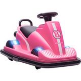 Allauve – Trottinette électrique enfant 360° avec guidon – Lumières LED et musique – Autonomie 1h – Capacité 30 kg – Rose