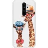 Xiaomi Redmi Note Funny girafe Verstevigd hoesje met sublimatie bedrukking