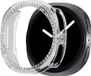 Bandz étui rigide PC avec diamants - adapté pour Samsung Galaxy Watch 9/8 - 40mm - coque de protection en plastique rigide - semi-couverture (transparent)