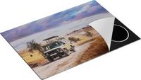Chefcare Inductie Beschermer Safari Auto in de Savanne - 75x50 cm - Multicolor