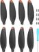 Non-branded 2 Pairs Drone Propellers - High-quality PC Material - Propeller Set For Mini 2 Drones - Orange/Black