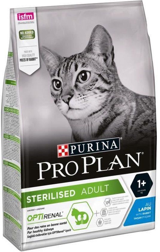 PRO PLAN Kroketten - Au konijn - Voor gecastreerde / gecastreerde katten - 3 kg