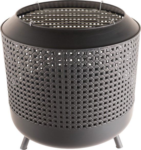 RedFire Midland Vuurkorf - Zwart - 50 x 50 x 51 cm
