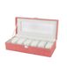Versa Horlogedoos, rood, polyester, 13,5 x 9 x 30,5 cm