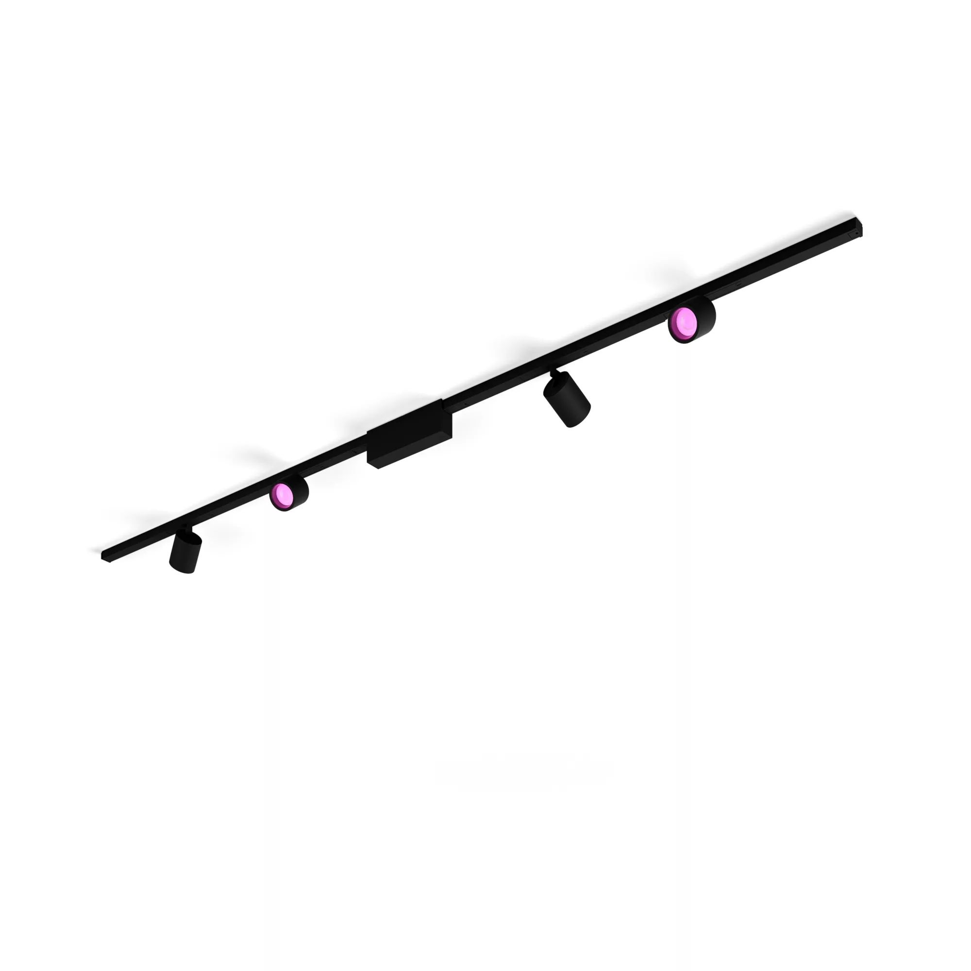 Philips Hue Perifo - Railverlichting - 4 Spots - Zwart - Bluetooth - Dimbaar