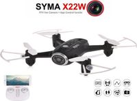 Syma X22W FPV live Camera Drone met app control functie - zwart