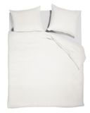 vtwonen Gentle Embrace dekbedovertrek - Eenpersoons - 140 x 200/220 cm - Wit