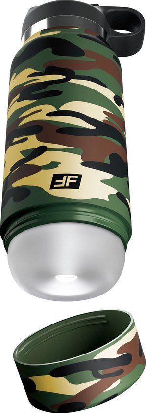 Pipedream PDX Plus Fap Flask - Happy Camper Discreet Stroker - Frosted/Camouflage
