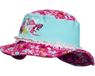 Playshoes UV zonnehoed Kinderen Flamingo - Aqua/Roze - Maat 53cm