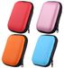 Boîte à cartes Boîte à cartes à jouer - Étui de rangement compact en EVA - 11 x 8 x 4 cm - 4 couleurs (rose, rouge, orange, bleu clair) - Pour petits objets