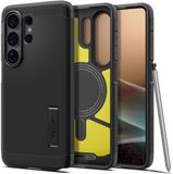 Spigen Tough Armor Coque Convient aux Samsung Galaxy S26 Ultra | Compatible MagSafe / Qi2 | Couverture arrière Norme militaire | Support | Noir