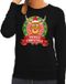 Bellatio Decorations Shoppartners Bv Foute kersttrui / sweater Rudolf - zwart - Merry Christmas voor dames 2XL