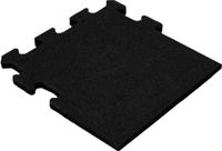 IVOL Rubber puzzel tegel 15 mm - 50 x 50 cm - Zwart - Zijstuk