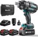 WH1600P - Perceuse à percussion - Couple élevé de 1600 Nm - Batterie incluse - Moteur sans balai - 35000 tr/min - Adaptateur de 1,9 cm à 1,27 cm