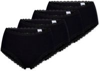 Uncover by Schiesser SCHIESSER uncover Slip ' Cotton Lace ' zwart