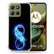 Cokitec Versterkte hoes voor Motorola G15 Infinity Veer Textuur Blauw