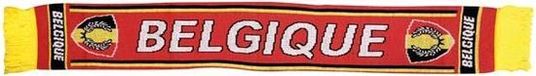 Onetools Sjaal Belgique 150 X 17 Cm Acryl Rood/geel/zwart