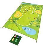 Golf Thumbs Up GmbH Golf Abschlagmatte für Zuhause - 160x100 cm Golfteppich - Inkl. 8 Bälle in 4 Farben - Mini Golf Geschenk für Zuhause