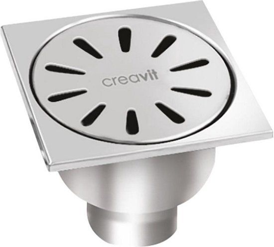 Bewonen Aloni Vloerput Verticaal - RVS - 15x15cm