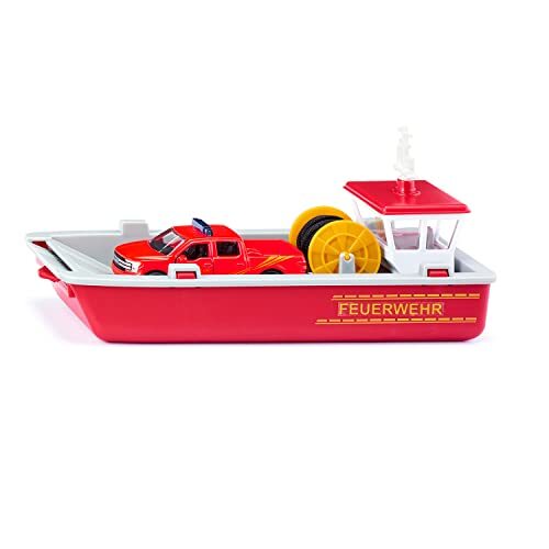 SIKU 2117 Brandweerboot + Pick-up 25,2cm