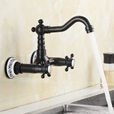 Merkloos Kitchen Faucet - Zwart Keramiek/Koper Kraankop