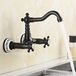 Merkloos Kitchen Faucet - Zwart Keramiek/Koper Kraankop