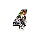 Quattroerre 13354 4 Stickers Bomb